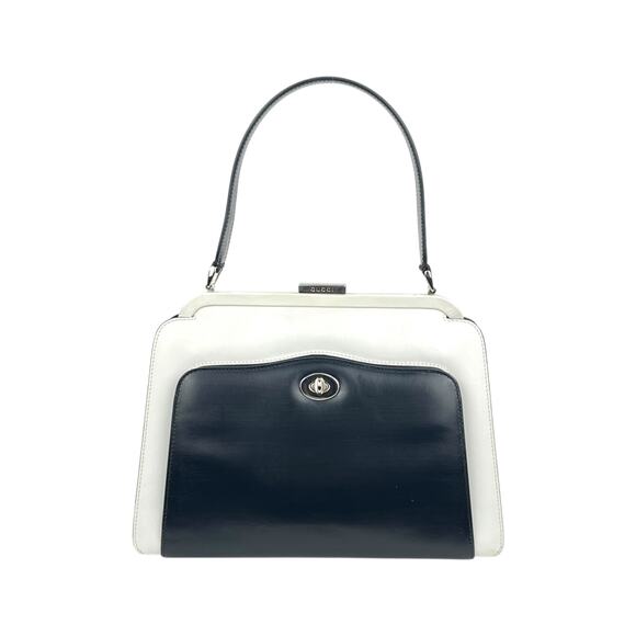 Gucci Vintage Two-Toned Leather Handbag - Picture 1 of 8